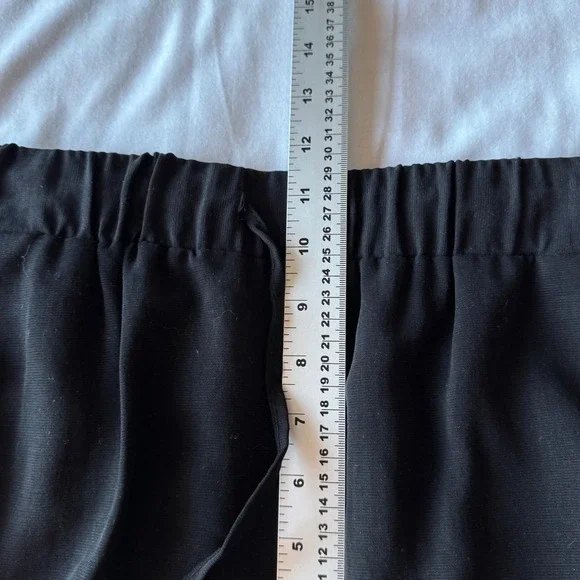 ZARA Black Jogger Pants Embellished Side Stripe Drawstring‎ Waist Tencel Size S - Picture 13 of 16